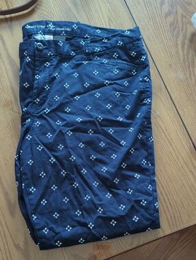 size 16 GAP Navy Khakis with White Diamond Accents